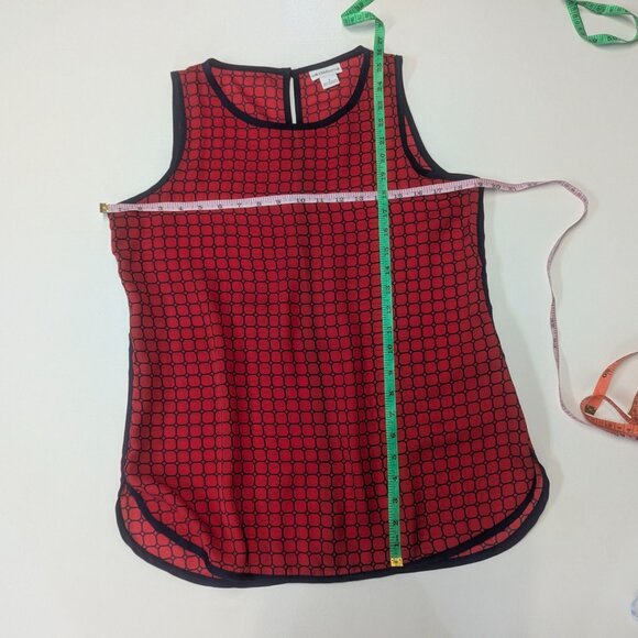 Liz Claiborne Size Small Tank in Red and Navy - Picture 9 of 11
